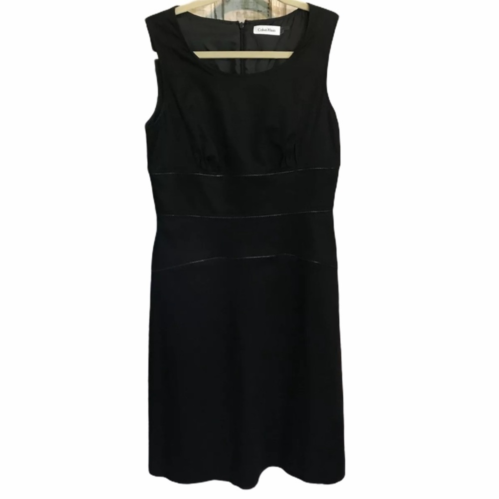 Calvin Klein Womens Career Dress Size 6 Black